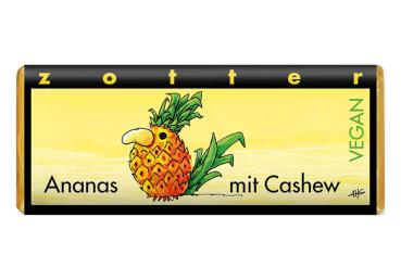 Zotter Schokolade Ananas mit Cashew