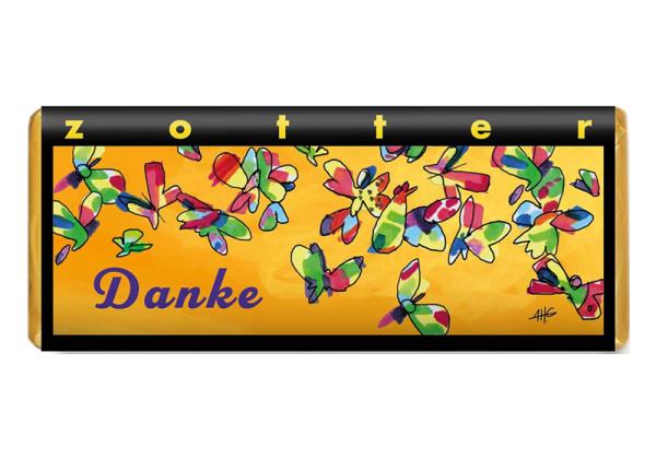 Zotter Schokolade Danke