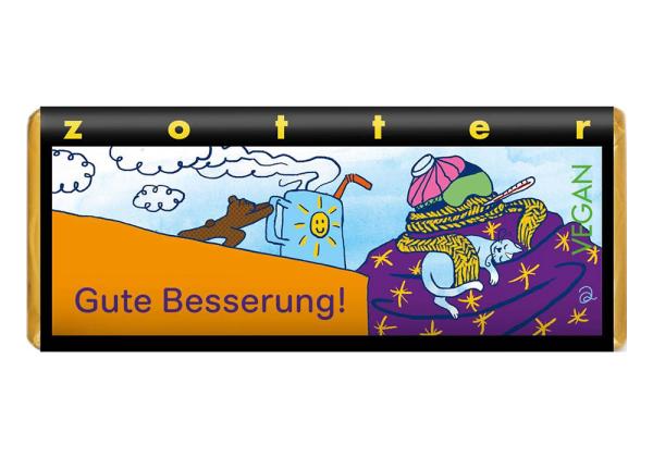 Zotter Schokolade Gute Besserung - vegan