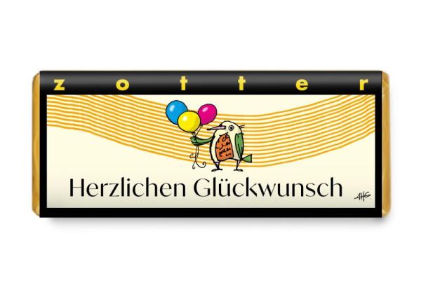 Zotter Schokolade Herzlichen Glückwunsch
