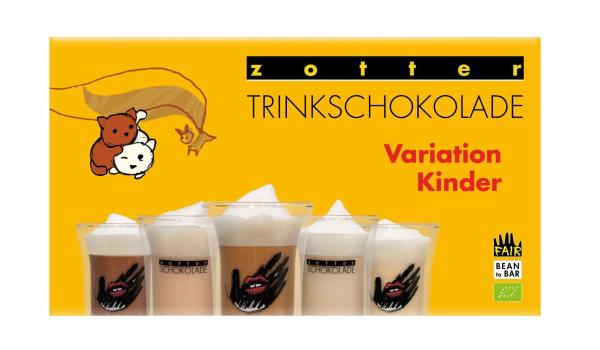 Zotter Trinkschokolade Variation Kinder